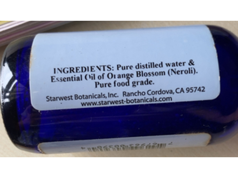 Starwest Flower Waters, Orange Blossom, 4 fl oz/18 mL