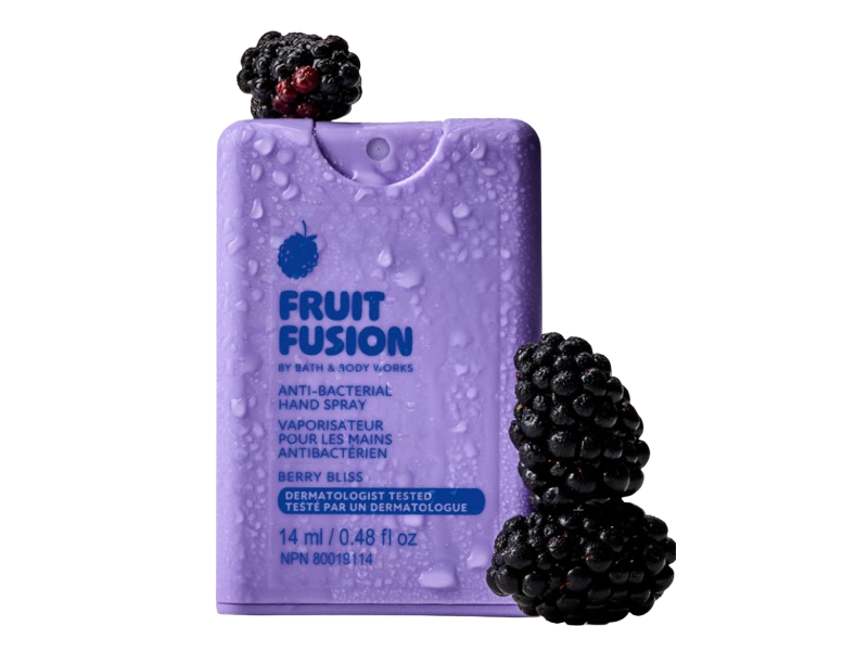 Bath & Body Works Anti Bacterial Hand Spray, Fruit Fusion, 0.48 fl oz/14 mL