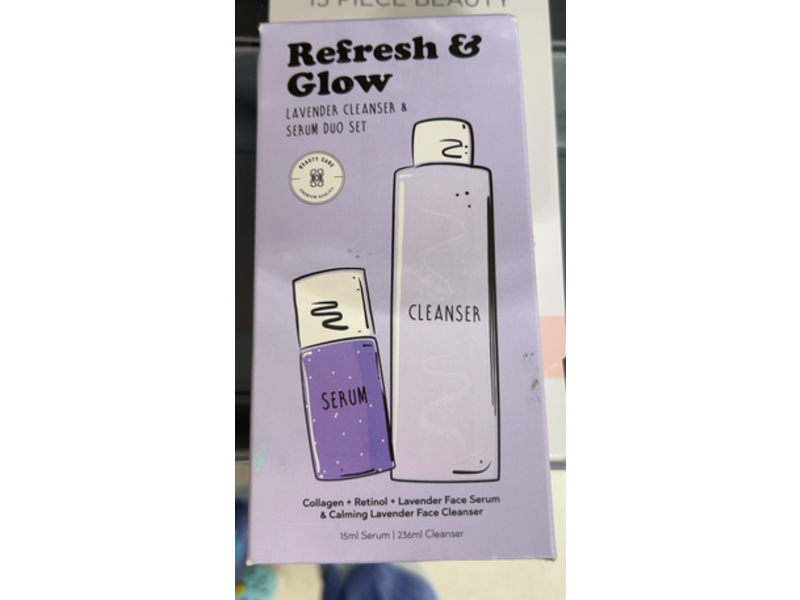 Measurable Difference Refresh & Glow Face Cleanser & Serum Duo Set, Lavender, 236 mL & 15 mL