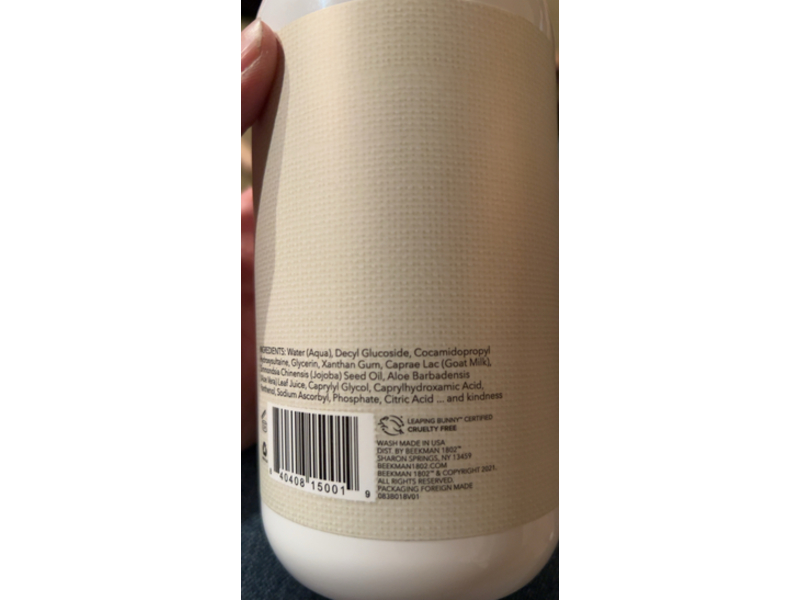 Beekman 1802 Hand & Body Wash, Pure Goat Milk, 24 fl oz/710 mL