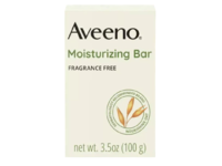 Aveeno Moisturizing Bar, Fragrance Free, 3.5 oz/100 g - thumbnail 1