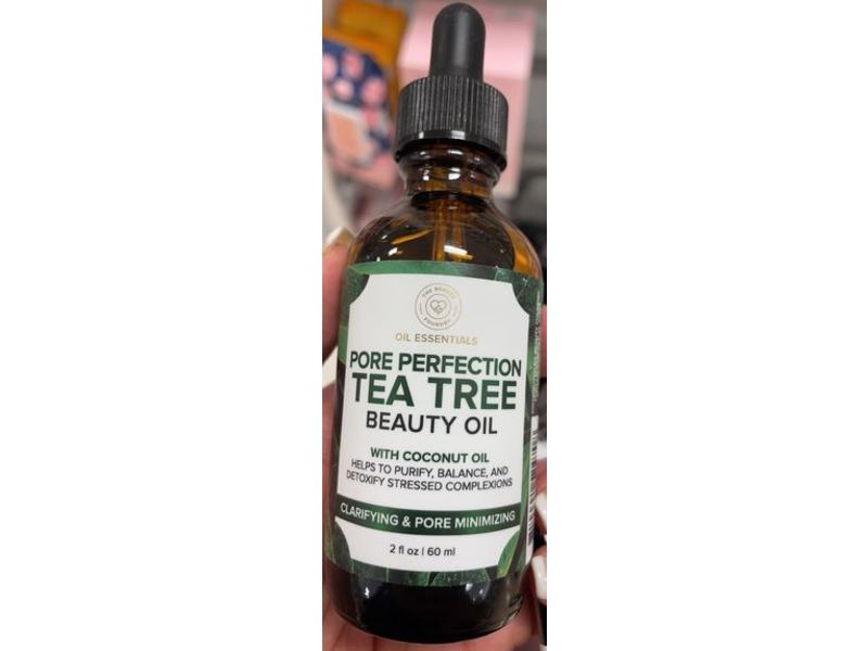 The Beauty Foundry Pore Perfection Tea Tree Beauty Oil, Coconut Oil, 2 fl oz/60mL