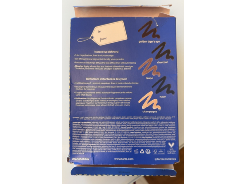 Tarte Naturals Smolder Eyes Shadow Liner Set