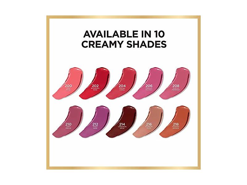 L'Oreal Paris Age Perfect Satin Lipstick, 206 Vibrant Fuchsia, 0.13 oz