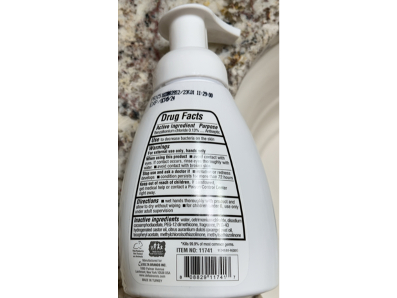 Personal Care Foaming Hand Sanitizer, Cashmere Vanilla, 8 fl oz/236 mL