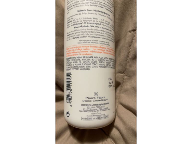 Avene XeraCalm A.D Lipid-Replenishing Balm, 13.5 oz