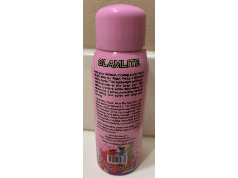 Glamlite Fresh Prince Setting Spray, 3.51 fl oz/100 mL