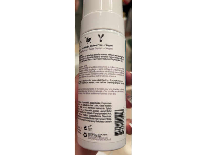 Igk Beach Club High-Shine Texture Foam, 5 fl oz/150 mL