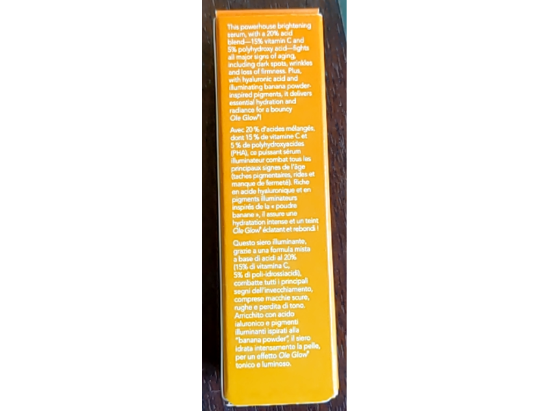 Olehenriksen Truth Vitamin C Facial Serum, Banana Bright, 0.25 fl oz/7 mL