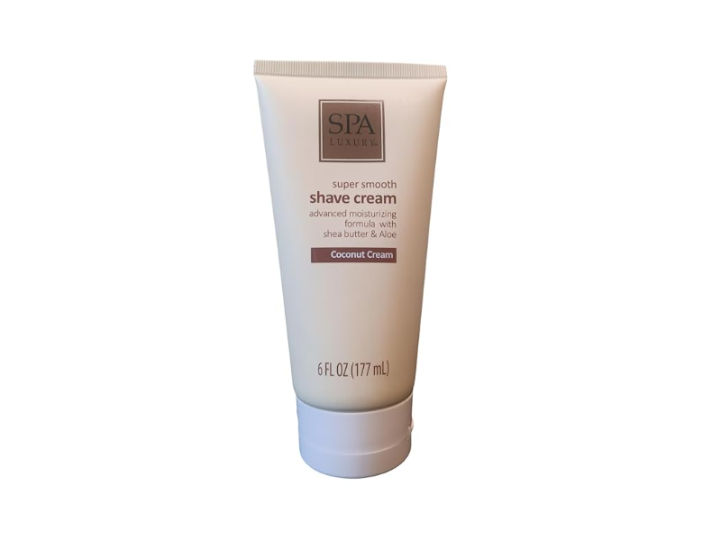 SPA Luxury Super Smooth Shave Cream, Coconut Cream, 6 fl oz/177 mL