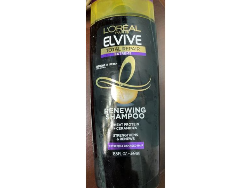L'Oreal Paris Elvive Total Repair Renewing Shampoo, 13.5 fl oz/399 mL