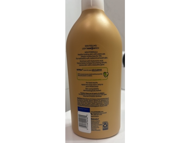 Nivea Body Lotion, Cocoa Butter, 33.8 fl oz/1000 mL