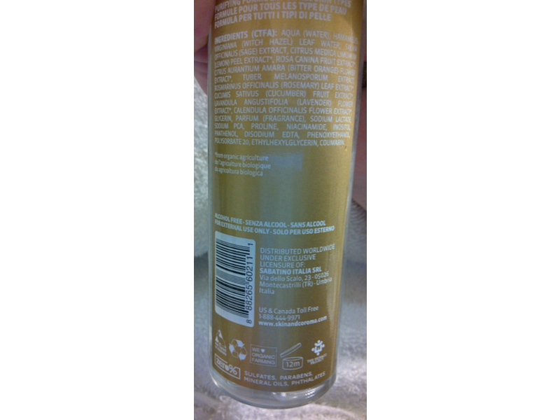 Skin & Co Roma Truffle Therapy Face Toner, 6.8 fl oz/200 mL