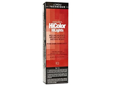 L'Oreal HiColor Hilights, Red, 1.2 oz/34 g