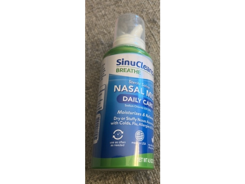 SinuCleanse Breathe Daily Care Sterile Saline Nasal Mist, 4.5 oz/127 g
