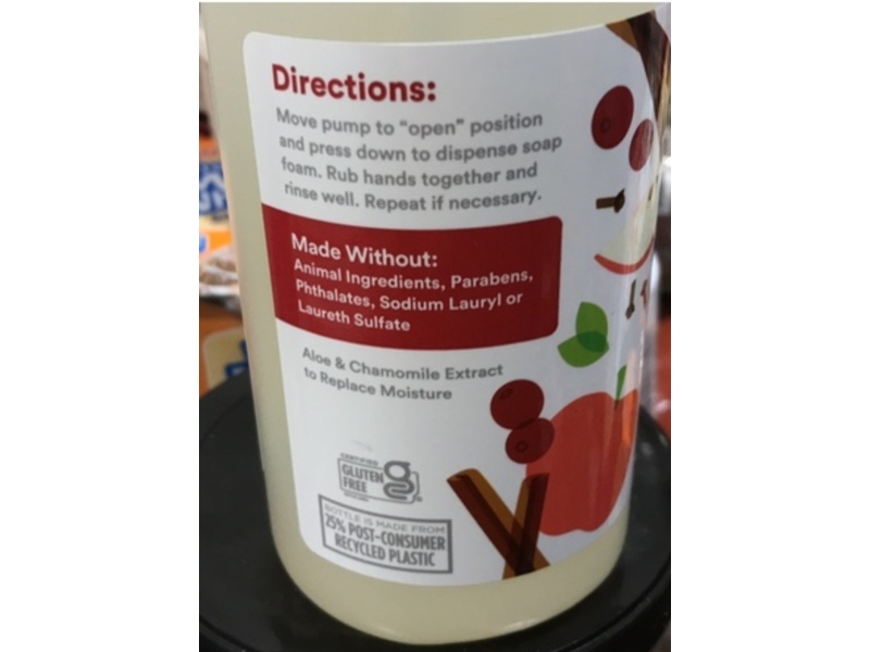 365 by Whole Foods Market Foaming Scented Hand Soap, Honeycrisp Cider, 12 fl oz/355 mL