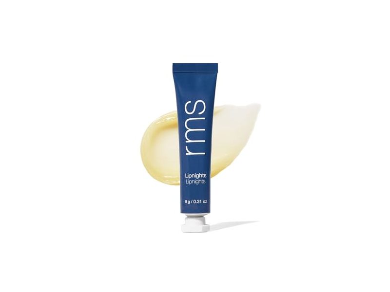 RMS Beauty Liplights Overnight Lip Mask, Plumping Peptides & Vitamin C Kakadu Plum, 0.31 fl oz/9 g