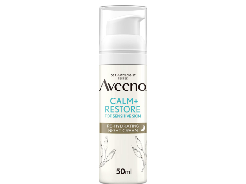 Aveeno Calm + Restore Re-Hydrating Night Cream, Fragrance Free, 50 mL