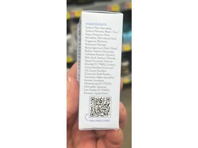 Curie Exfoliating Body Wash Bar, Coconut Nectar, 3.5 oz/100 g