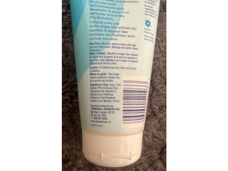 Clean & Clear Deep Action Cream Cleanser, 192 mL