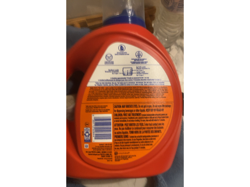 Tide Ultra Oxi Liquid Laundry Detergent, 74 Loads, 115 fl oz/3.4 L