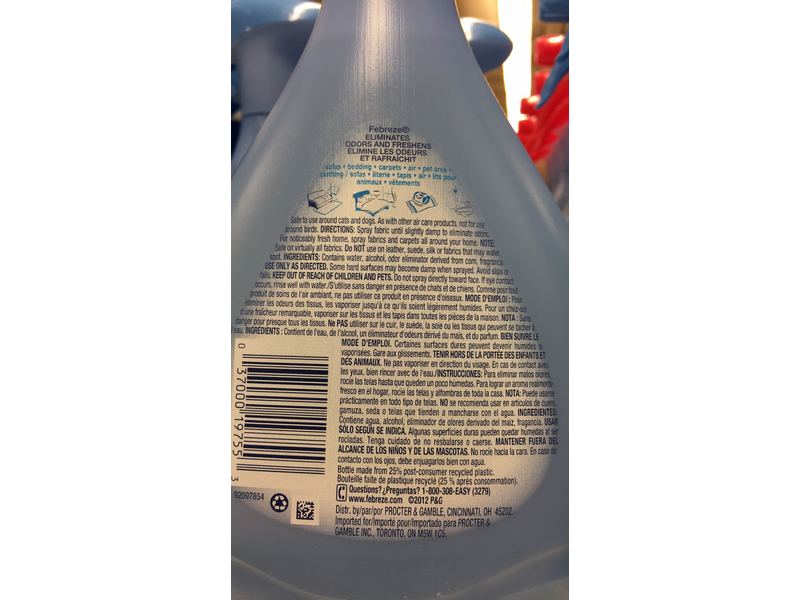 Febreze Fabric Refresher Pet Odor Eliminator, 27 fl oz/800 mL