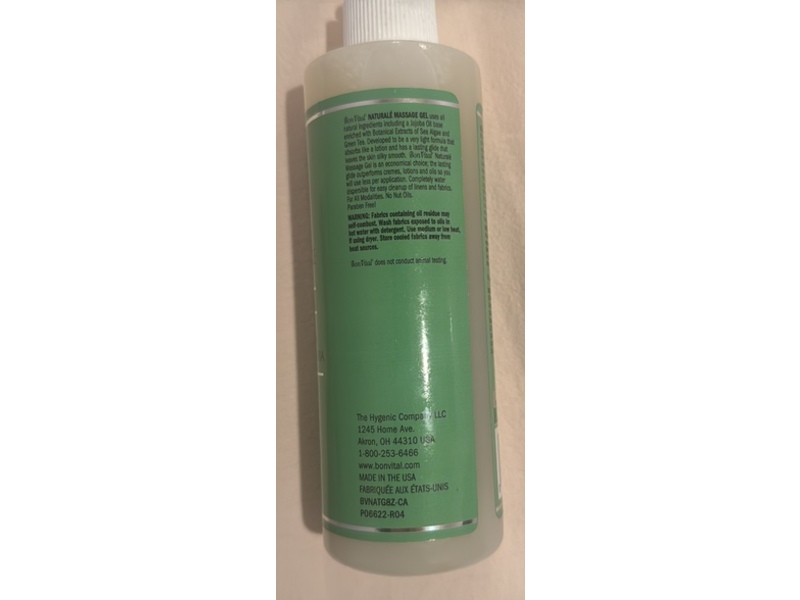 Bon Vital' Natural Massage Gel, 8 fl oz/237 mL