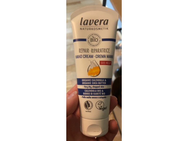 Lavera Repair Hand Cream, Organic Calendula & Organic Shea Butter, 2.6 fl 0z/75 mL