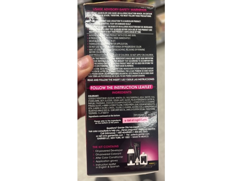 Garnier Olia Permanent Hair Color, 6.65 Intense Red, 6.3 fl oz, Pack Of 2