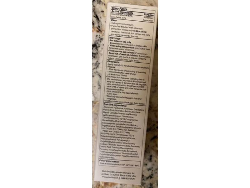 Alastin Skin Care Hydratint Pro Mineral Sunscreen, SPF 36, 2.6 oz/74 g