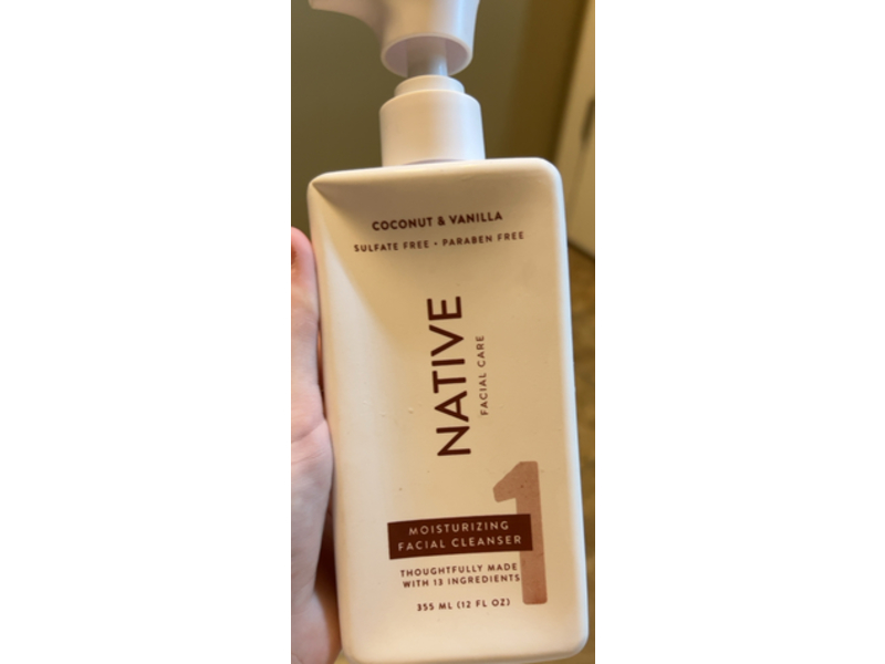 Native Moisturizing Facial Cleanser, 12 fl oz/355 mL, Pack Of 2
