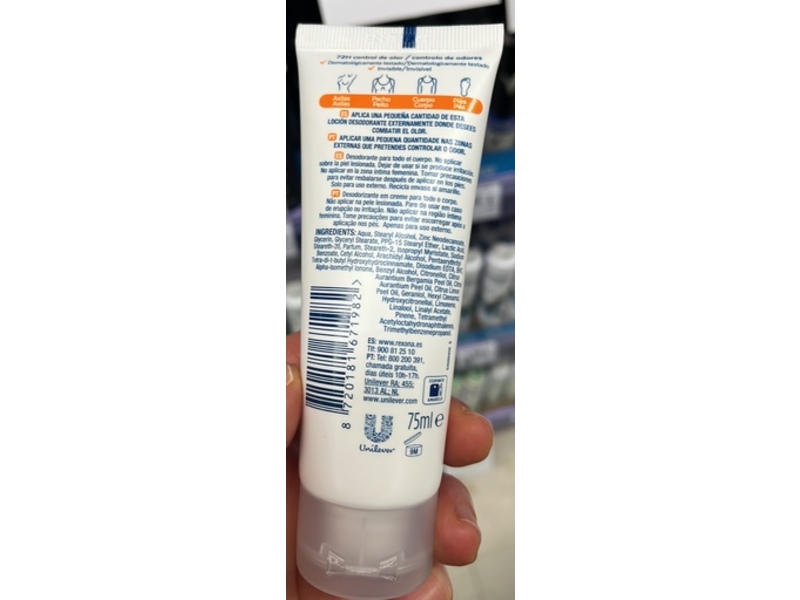 Rexona All Body Deodorant, Fresh Citrus, 75 mL