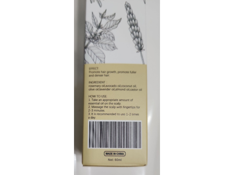 Eelhoe Hair Growth Oil, 2.0 fl oz/60 mL