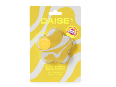 Daise Sundae Bathbomb, Vanilla Swirl, 3 oz/85 g