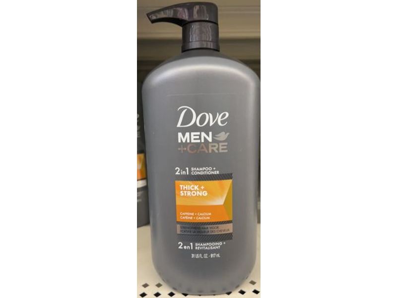 Dove Men +Care 2-In1 Shampoo + Conditioner, Thick + Strong, 31 fl oz/917 mL