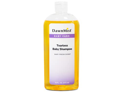 Dukal DawnMist Tearless Baby Shampoo, Baby Fresh Scent, 16 fl oz/473 mL, Pack Of 12