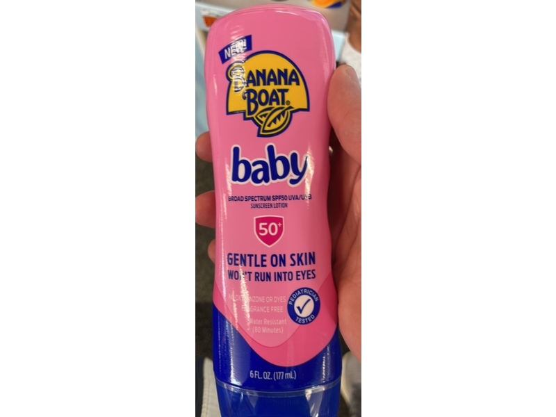 Banana Boat Baby Sunscreen, SPF 50+, 6 fl oz/177 mL