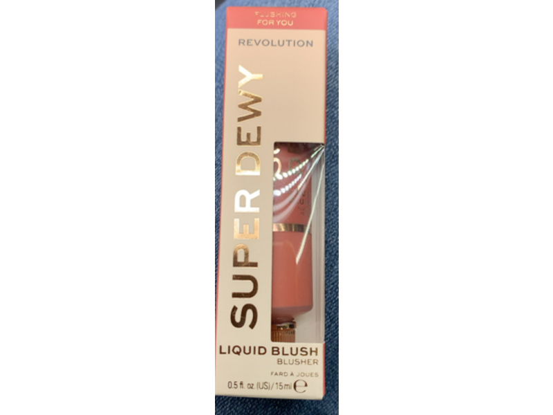 Revolution Superdewy Liquid Blush, Flushing For You, 0.5 fl oz/15 mL