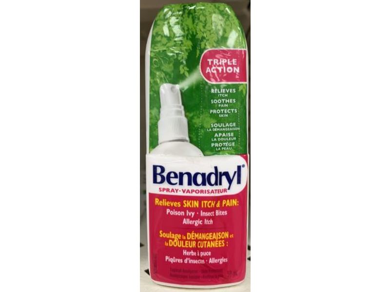 Benadryl Triple Action Itch Relief Spray, 59 mL
