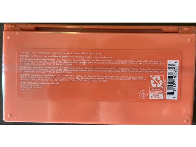 Ulta Beauty Collection Blush Trio Palette, Coral Crush, 0.42 oz/12.3 g