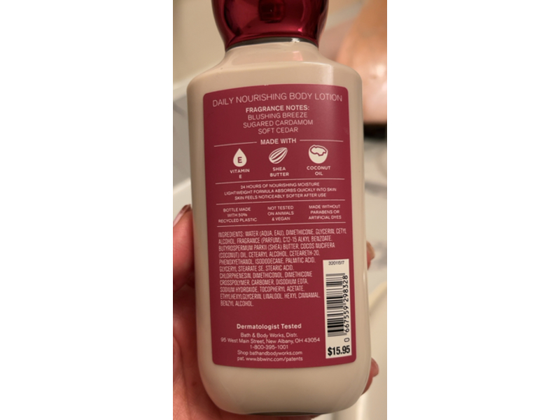 Bath & Body Works Daily Nourishing Body Lotion, Together Weather, 8 fl oz/236 mL