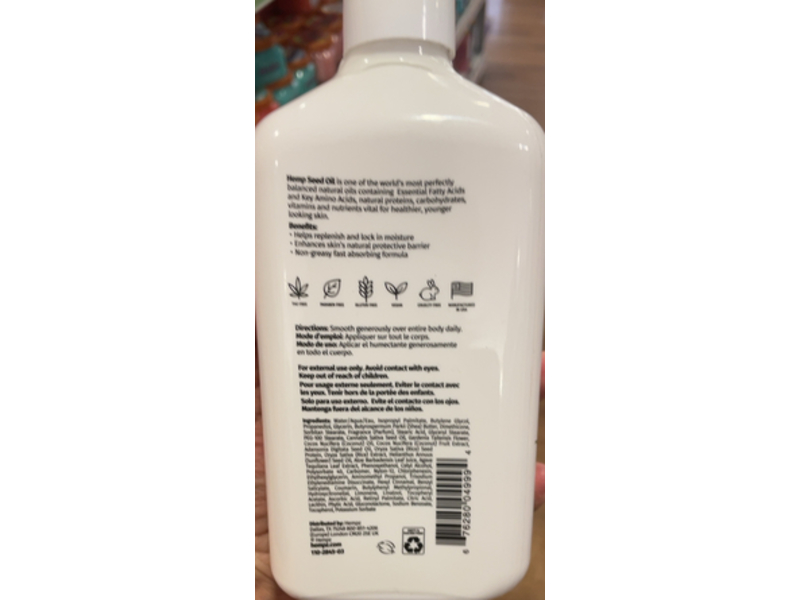 Hempz Body Moisturizer, White Gardenia & Coconut Palm,17 fl oz/500 mL