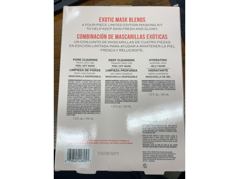 Freeman Exotic Mask Blends Kit + Silicone Brush, 1.5 fl oz/44 mL, 3 Count