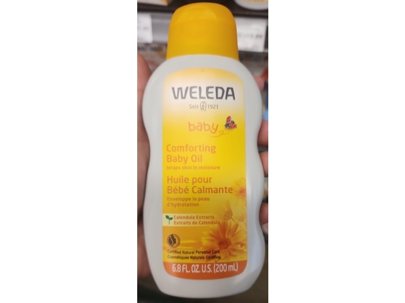 Weleda Comforting Baby Oil, Calendula Extract, 6.8 fl oz/200 mL