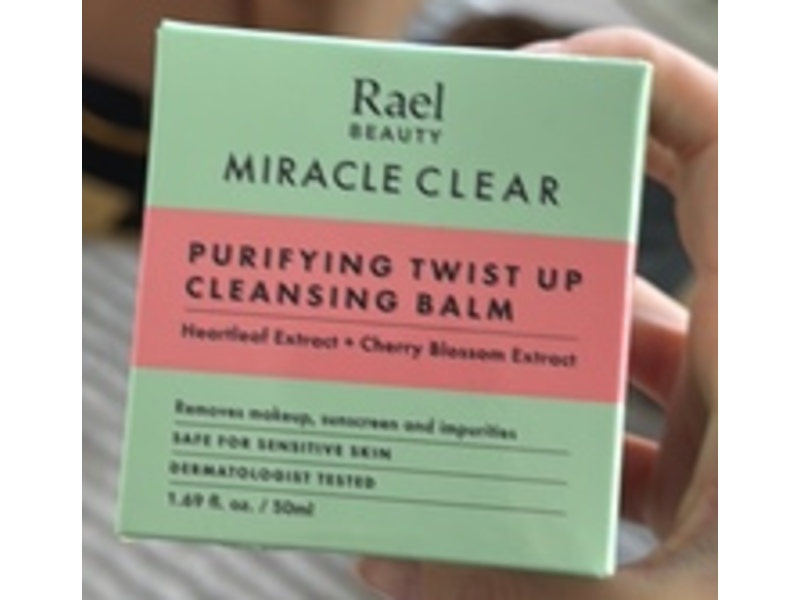 Rael Miracle Clear Purifying Twist Up Cleansing Balm, Heartleaf Extract + Cherry Blossom Extract, 1.69 fl oz/50 mL