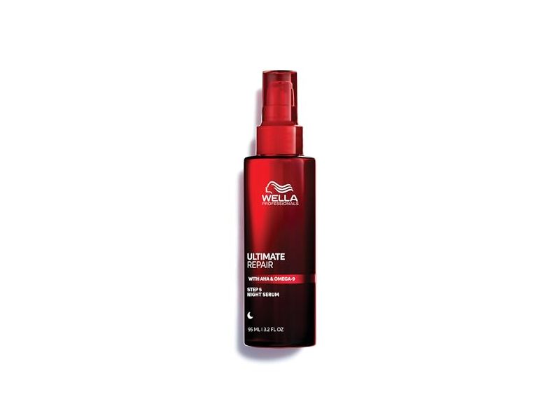 Wella Professionals Ultimate Repair Night Serum, AHA & Omega-9, 3.2 fl oz/95 mL