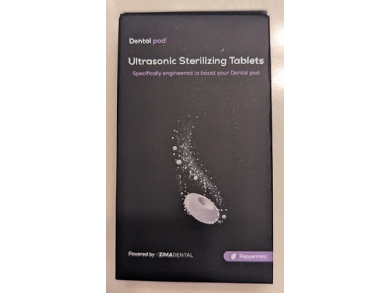 Zima Dental Pod Ultrasonic Sterilizing Tablets, Peppermint