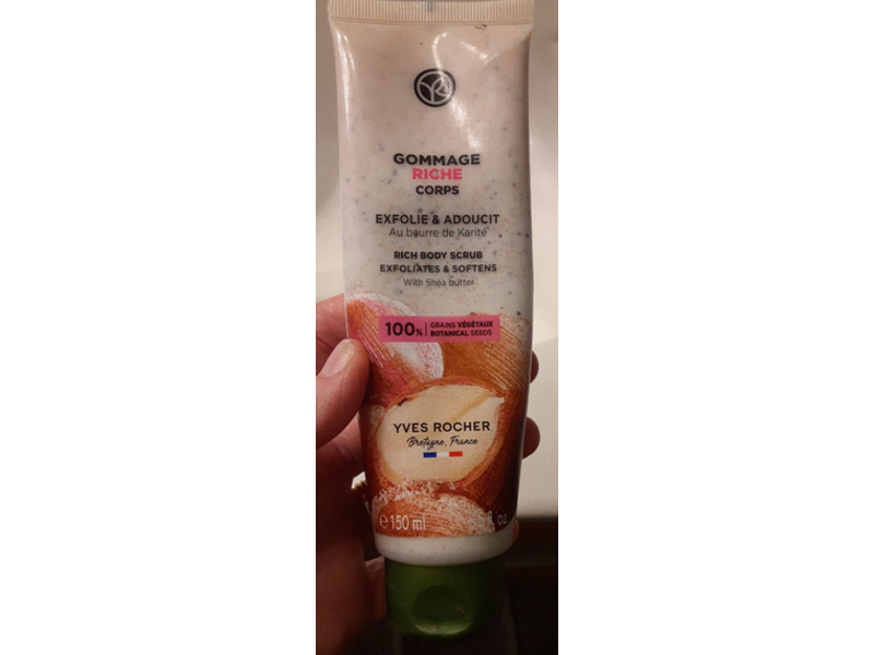 Yves Rocher Rich Body Scrub With Shea Butter, 5 fl oz/150 ml