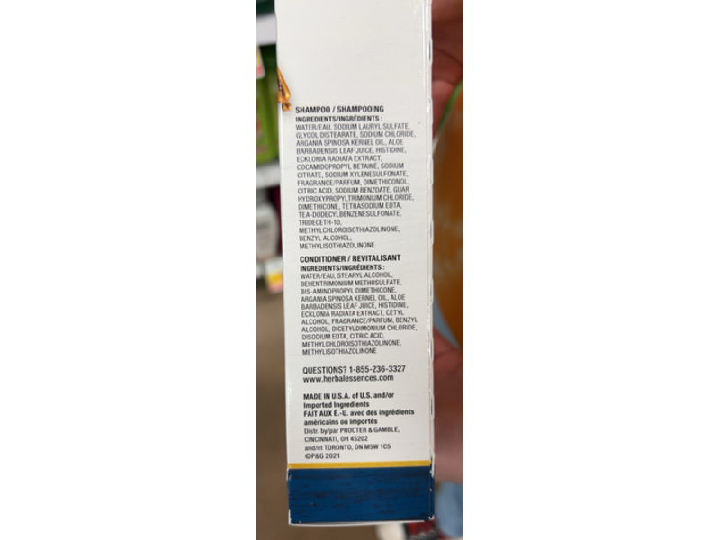 Herbal Essences Shampoo & Conditioner Set, Argan Oil, 13.5 fl oz/400 mL