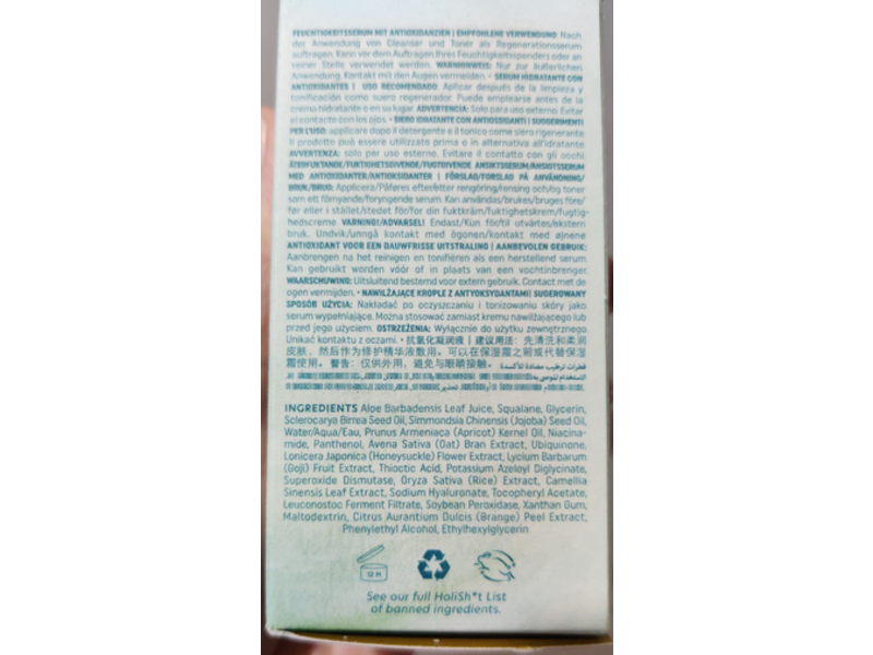 Holifrog Galilee Antioxidant Dewy Drop, Replenish & Hydrate, 1 fl oz/30 mL